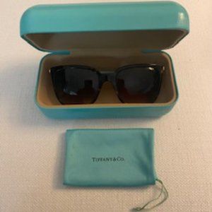 Tiffany & Co Sunglasses TF4138 8134/3B Havana Square Frame Brown/Blue